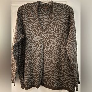 Beautiful zebra print cotton sweater